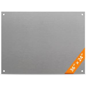 Stainless Steel Backsplash for Stove,36 x 24 Inch 304 Steel Splatter Guard for Kitchen Wall,Film-Free Out of Box,Heat Resistant Range Hood Backsplash Panel with Pre-Drilled Holes