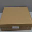 Leinuosen Set of 6 White Ceramic Christmas Village Houses Tabletop 5.1" Small Porcelain Winter Town Figurines for Farmhouse Rustic Xmas Tree Ornaments Holiday Centerpiece Mantel Shelf Decorations