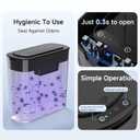 TIPGO Automatic Motion Sensor Bathroom Trash Can with Lid, 2.6 Gallon Touchless Trash Bin, Smart Garbage Can Plastic Slim Wastebasket for Bedroom, Office, Dorm (Black)