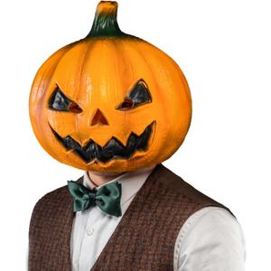 CreepyParty Halloween Jackolantern Pumpkin Face Head Masks Novelty Scary For Party and Trick or Treat