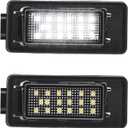 License Plate Lights Rear Number Lamps Fit Altima Sentra Versa Rogue 26510-8990E Xenon White Rear Tag Light Kit Assembly 2Pcs