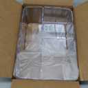 STORi 5-Compartment Clear Plastic Organizer | Rectangular Divided Makeup and Vanity Storage Bin and Office Desk Caddy | Scalloped Wall Design | Made in USA