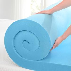 Queen Mattress Topper, Gel Infused Memory Foam Mattress Topper, Soft Bed Topper Mattress Pads for Bed, Sofa, RV, CertiPUR-US Certified, Blue, 2 Inch, 57"x77.1/2" Inch
