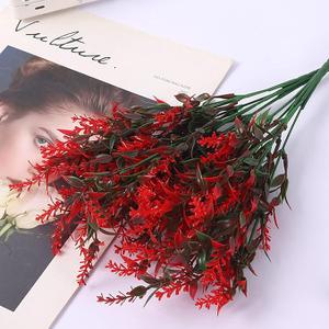 CLONG 12 Pcs Artificial Flowers for Outdoor Plants Faux Plastic Plant Fake Flower UV Resistant Plants (Purple) & HBell Artificial Flowers UV Resistant Boxwood Plants Artificial Plastic Indoor Outdoor Hanging Plants Garden Porch Window Box Decoration (Orange-Red) 12 Bundles
