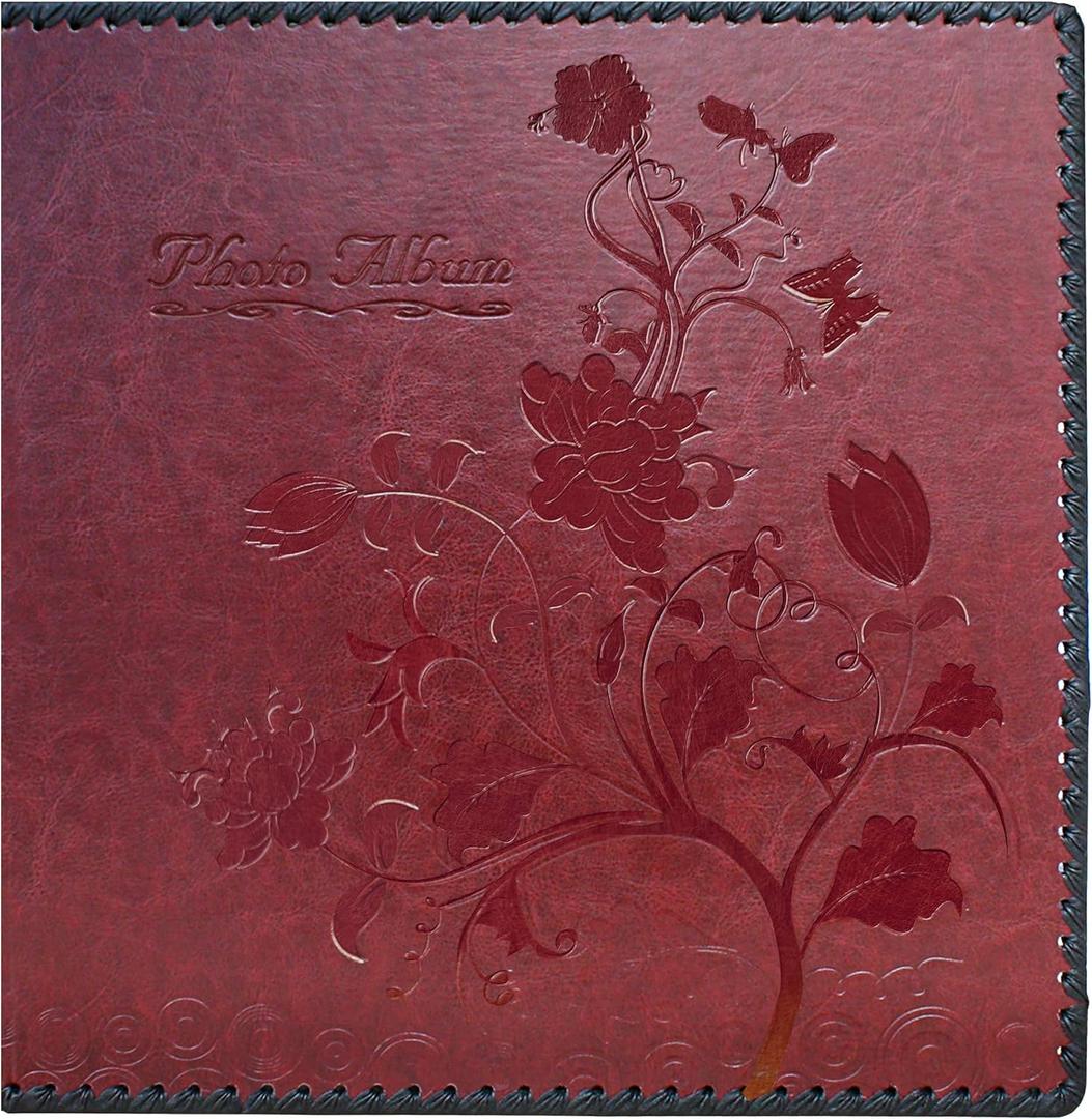 4x6 Photo Albums 600 Pockets, Large Capacity Photo Book with Vintage Leather Cover, Family, Baby, Wedding Photo Album (Black)