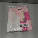 Dokotoo Womens Casual V Neck Short Sleeve Shirts Color Block Back Button Down Blouses Tops (Pink, L)