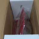 Vintage Cookbook Stand, Robust Wrought Cast Iron Recipe Book Holder for Kitchen Counter, Large Metal Cook Book Stand with Pumpkin Design, Red