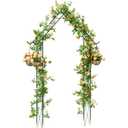 Garden Arch Arbor Trellis for Climbing Plants 8.5Ft Metal Arch Trellis