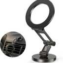 Syncwire Fits MagSafe Car Mount for Car Dash&Tesla Screen[All-Metal] Magnetic Phone Holder, [Flexible Three-axis]360° Rotation Car Mount Strong Magnets Car Phone Holder for iPhone 17 16 15 14 Pro Max