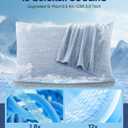 LUXEAR 2 Pack Cooling Pillow Cases Queen Size, Arc-Chill Q-Max > 0.5 for Hot Sleepers, Hair & Skin Friendly, Double-Sided, Machine Washable, Hidden Zipper, Gift for Women Men, 20x30, Blue