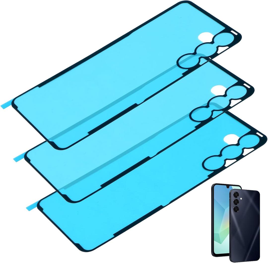3PCS Back Battery Door Cover Adhesive Replacement for Samsung Galaxy A16 5G Rear Cover Adhesive Glue Strips for Samsung A16 5G SM-S166V, SM-A166U, A166U1, A166F Back Cover Adhesive Accessories