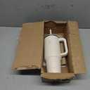 Hydro Flask 40 Oz Travel Tumbler with Handle, Lid and Straw - Insulated Stainless Steel in 40 Oz Ivory