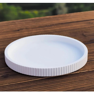 Masked Girl Cut Vase and Striped Disc with Storage Box Gypsum Ornament Silicone Molds DIY Concrete Decoration Resin Mold Crafts