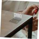 20PCS Drawer Strike Plate,Right Angle L Shaped Metal Lock Plate for Cabinet, Door Latch Guard Reinforcement Plate,Silver Security Striker Plate for Home Office Cupboard Furniture,1.53x0.79