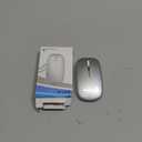 Wireless Bluetooth Mouse Rechargeable Long Lasting Dual Mode - BT 5.2 & 2.4G Silent RGB LED Mice, Slim Portable Ergonomic Mouse for Laptop/PC/Tablet/MacBook/iPad/Apple Devices(Silver)