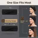 12 Pcs Stretchy Sport Headbands for Women,Absorbed Sport Headband Soft Twist Knotted Headbands for Yoga, Workout Daily Life
