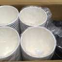 LITOPAK 100 Pack 16 oz Disposable Paper Coffee Cups with Lids for Coffee, Water, Juice, or Tea, Blue and Gray Hot Paper Cups for Home, Restaurant, Store, and Cafe