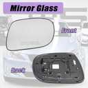 XQSMWF Passenger Right Side Mirror Glass, Compatible with Lexus IS250 IS350 2006-2008, ES350 2007-2009, Heated Without Auto Dimming # 87931-53240