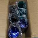 Norme 48 Pcs Plastic Restaurant Tumblers Plastic Reusable Cups Stackable Drinking Glass Dishwasher Safe Tumblers in 4 Coastal Colors for Kitchen Water(20oz)