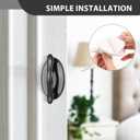 2 x 4-Pack Self-Stick Instant Cabinet Drawer Handles Pulls - Self-Adhesive Pull Handles Helper for Kitchen, Window, Sliding Closet, Bathroom, Mirror Door (White)