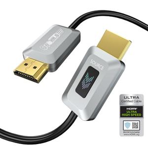 GeoHN.G 8K Fiber Optic HDMI Cable 16ft, Certified 48Gbps High-Speed HDMI 2.1 Cable, Support 8K@60Hz 4K@120Hz/144Hz eARC Dolby HDCP 2.2&2.3 HDR10 RTX 3080, Compatible with PS5/TV/Xbox Series X/PC