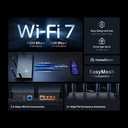 TP-Link Dual-Band BE5000 WiFi 7 Router Archer BE260 | 5-Stream 5Gbps | 12.5G WAN+12.5GLAN+31G Ports, USB 3.0 | 5 External Antennas | VPN Clients & Server | Easy-Mesh, HomeShield, MLO, Private IOT