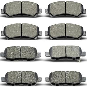 Front Rear Ceramic Brake Pads 8 Pieces Set fit for Nissan for 2009-2022 Maxima,for 2008-2013 Rogue,for 2008-2012 X-Trail