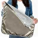 Faraday Blanket: Protection Against Direct Contact from WiFi, Protection Blanket for Cell Phone, Tablet, Electronics (20.5" x 17.5"), Grey