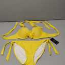 RELLECIGA Women Push Up Bikini Set Knot Front Underwire Swimsuits Low-Rise Bathing Suit Size L