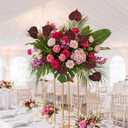 Burgundy Anthurium Artificial Flowers 8PCS 24" Tropical Flowers Real Touch Faux Anthurium with Long Stems for Vase Wedding Bouquets Table Centerpieces Party Home Decor (Burgundy)