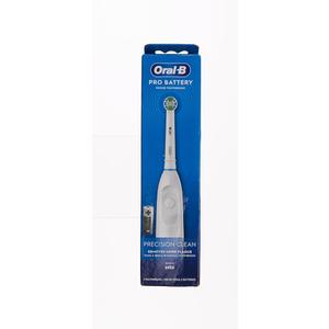 Oral-B Pro 100 Precision Clean, Battery Powered Electric Toothbrush, Blue and White
