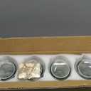 NETANY Set of 4 Glass Carafe with Lid, 1 Liter Beverage Serveware Carafe, Clear Glass Pitcher for Mimosa Bar, Brunch, Cold Water, Juice, Milk, Iced Tea, Lemonade