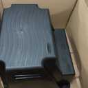 Rubbermaid 2-Step Molded Plastic Step Stool, Lightweight with Slip Resistant Treads and Non-Slip Feet, Black 