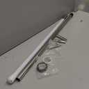 6 ft Aluminum Color Guard Flag Pole with Weight, 2 * 3-ft Color Guard Pole, Can Be Used Alone 3ft, with Plastic Black End Cap Tips and Tape for Standard Lightweight Practice Pole Flags