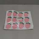 Red Strawberry DIY Wall Decor Stickers Kids Room Baby Nursery Decor Peel and Stick Baby Girl Room Decoration BK011 (Light Pink)