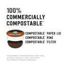 Amazon Brand - Happy Belly Medium Roast Compostable Coffee Pods, Compatible with K-Cup Brewer, 96 Count (EXP 04/14/27)