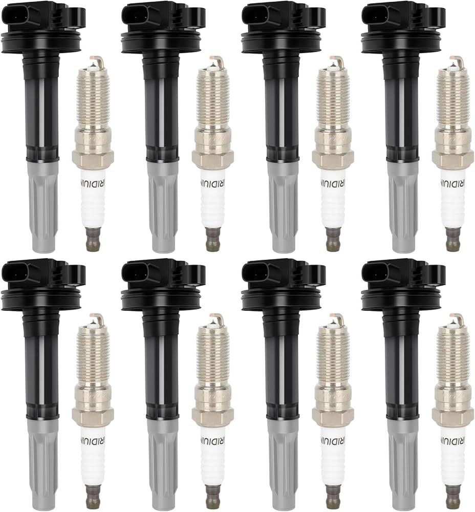 ECCPP UF622 8 ignition coils with 8 iridium Spark Plugs for ford for F150 5.0L ‎UF622 UF622 DG542