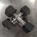 Coated Dumbell Weights with Chrome, Set of 15lbs and Set of 10lbs
