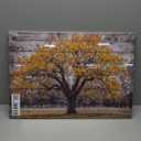 Yellow Tree Canvas Wall Art Vintage Autumn Maple Leaves Picture Fall Nature Poster Contemporary Artwork Modern Home Living Room Decor(Fall-1, 16x24inch (40x60cm))