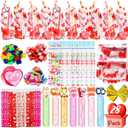 UMEELR 28 Pack Stationery Gift Set, Include Pencil Eraser Sharpener Ruler Stamper Foam Sticker Greeting Card for Kids School Classroom Prize