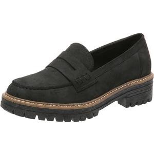 Womens Loafers Shoes Platform Chunky Penny Loafer Lug Sole Comfortable Slip On Work Office Business Casual Dress Shoes, US Size 7.5 Black