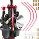 Pwk 24mm Carburetor,24mm Motorcycle Carburetor with Jet kit for 50cc-110cc Dirt Bike,GY6 150cc scooter/212cc predator/kx100 Motocross Motorcycle Scooter