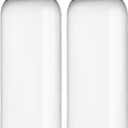 BRIGHTFROM Twist Top Applicator Bottles, 8 OZ Crystal Clear, Squeeze Empty Plastic Bottles, BPA-Free, PET, Refillable, Open/Close Nozzle - Multi Purpose (Pack of 2)