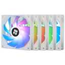 Thermalright 5 Pack TL-C12CW-S CPU Fan 120mm White ARGB Case Cooler Fan, 4pin PWM Silent Computer Fan with S-FDB Bearing Included, up to 1550RPM Cooling Fan5 Quantities