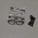 Gaoye +2.25 Multi Pack Reading Glasses - Blue Light Blocking Lenses, TR90 Frames, UV400 - Eyeglasses with Clear Vision (*Black + Bright Leopard + Leopard + Clear)