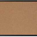 U Brands Cork Bulletin Board, 24'' x 36'', Black Wood Frame, 23" x 35"