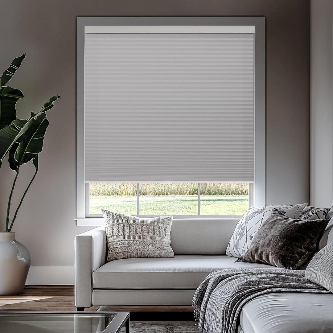 CHICOLOGY Cellular Shades , Window Blinds Cordless , Blinds for Windows , Window Shades for Home , Window Coverings , Cellular Blinds , Door Blinds , Evening Mist, 38"W X 64"H