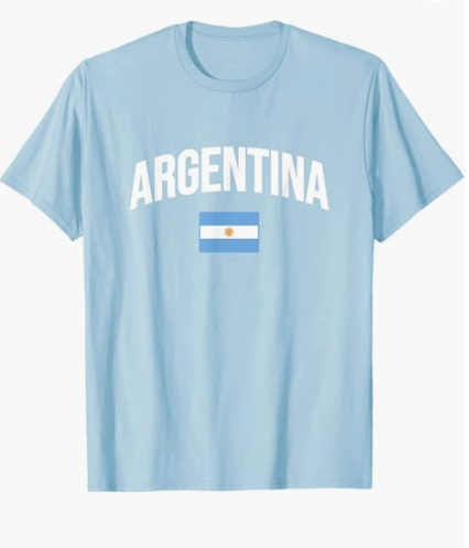 Argentina - Flag of Argentina - Throwback Design - Classic T-Shirt, Size Medium