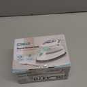 BEAUTURAL Mini Travel Steam Iron for Clothes with Dual Voltage, Temperature Control, Non-Stick Soleplate and Cord Storage, Ideal for Sewing, Quilting and Handcraft (White)