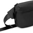 ODODOS 2L Belt Bag for Women Men, Crossbody Fanny Packs with Adjustable Strap Waist Pouch for Workout Hiking Running Travel, Black